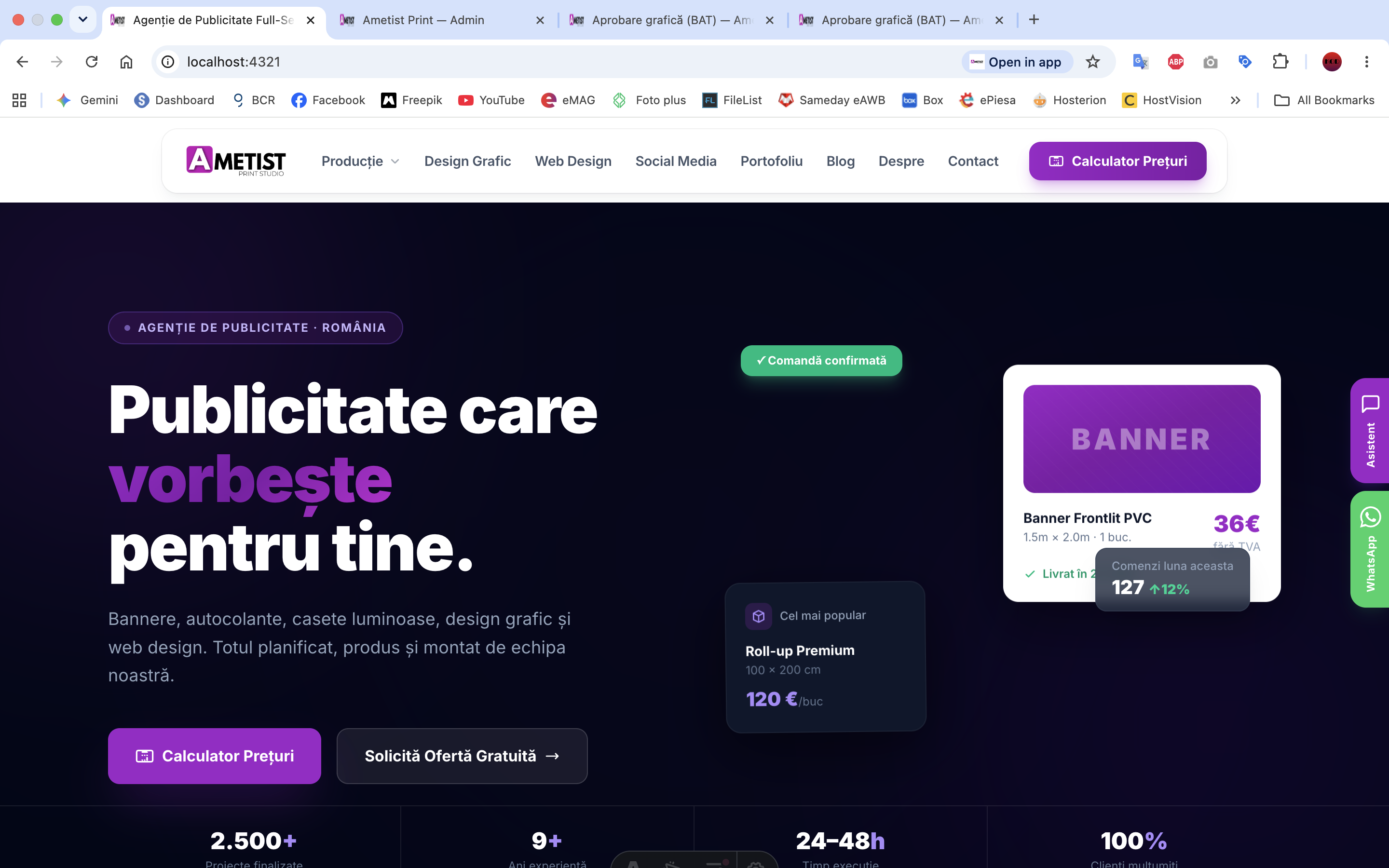 web site — după